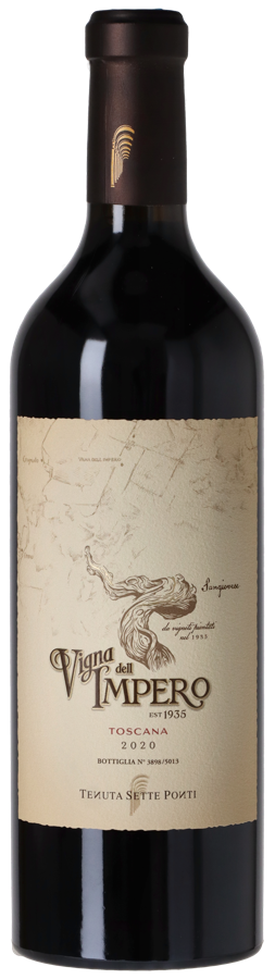 Tenuta Sette Ponti Vigna dell Impero 1935 Toscana 2020 i trækasse