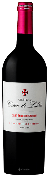Château Croix de Labrie Saint-Émilion Grand Cru Classé 2022 i trækasse ØKO