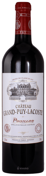 Chateau Grand Puy Lacoste 5. Cru Classé 2021 i trækasse